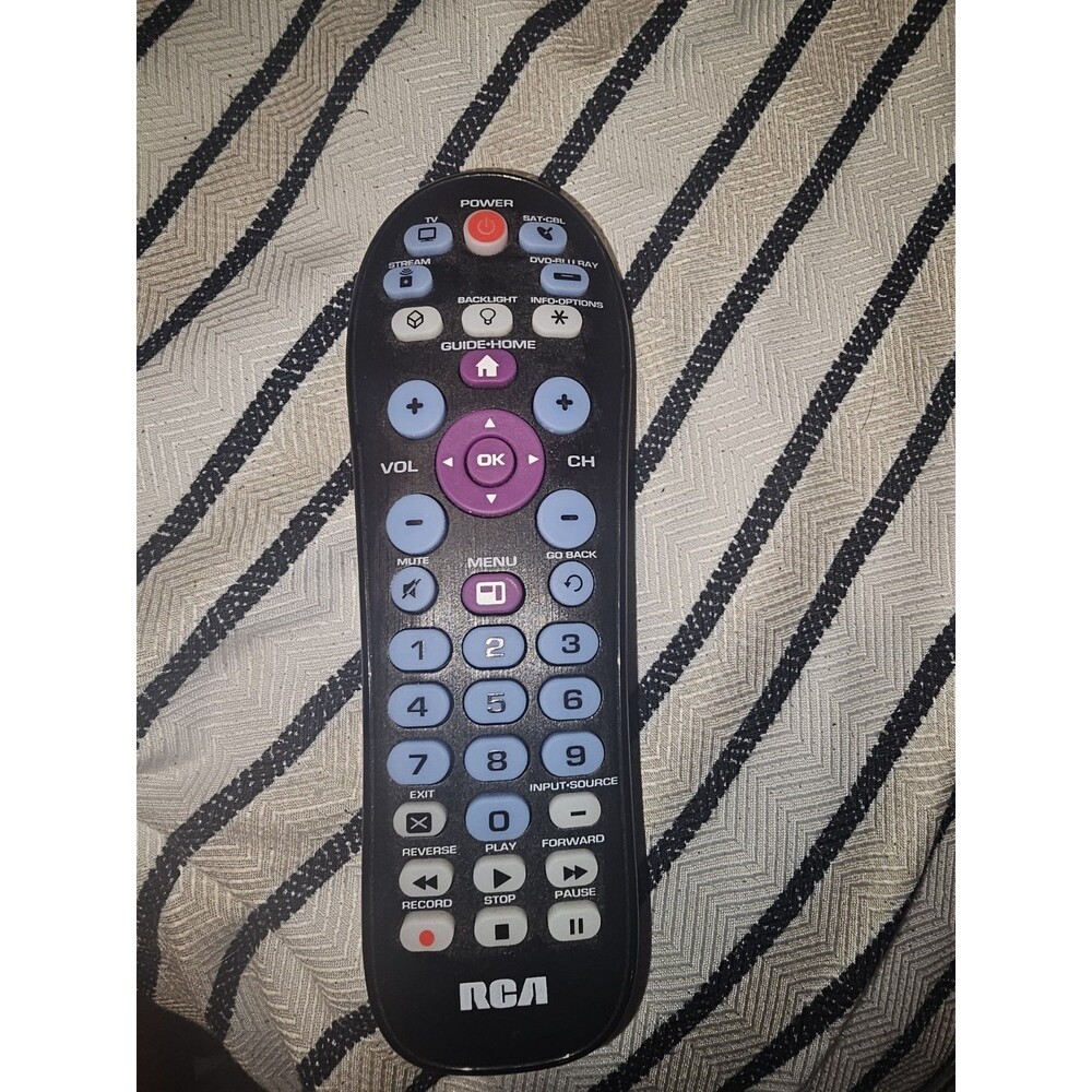 Genuine RCA RCR414BHE TV DVD Blu-Ray Streaming Sat Cable Remote Control
